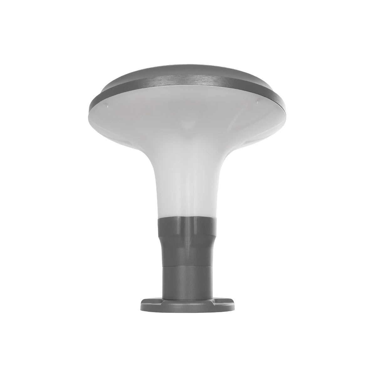 GLOBOSTAR® WHISPER 90553 Φωτιστικό Κολωνάκι Κήπου με Ντουί 1 x E27 AC 220-240V Αδιάβροχο IP65 - Γκρι Ανθρακί - Μ27 x Π27 x Υ29cm - ledmania.gr