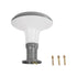 GLOBOSTAR® WHISPER 90553 Φωτιστικό Κολωνάκι Κήπου με Ντουί 1 x E27 AC 220-240V Αδιάβροχο IP65 - Γκρι Ανθρακί - Μ27 x Π27 x Υ29cm - ledmania.gr