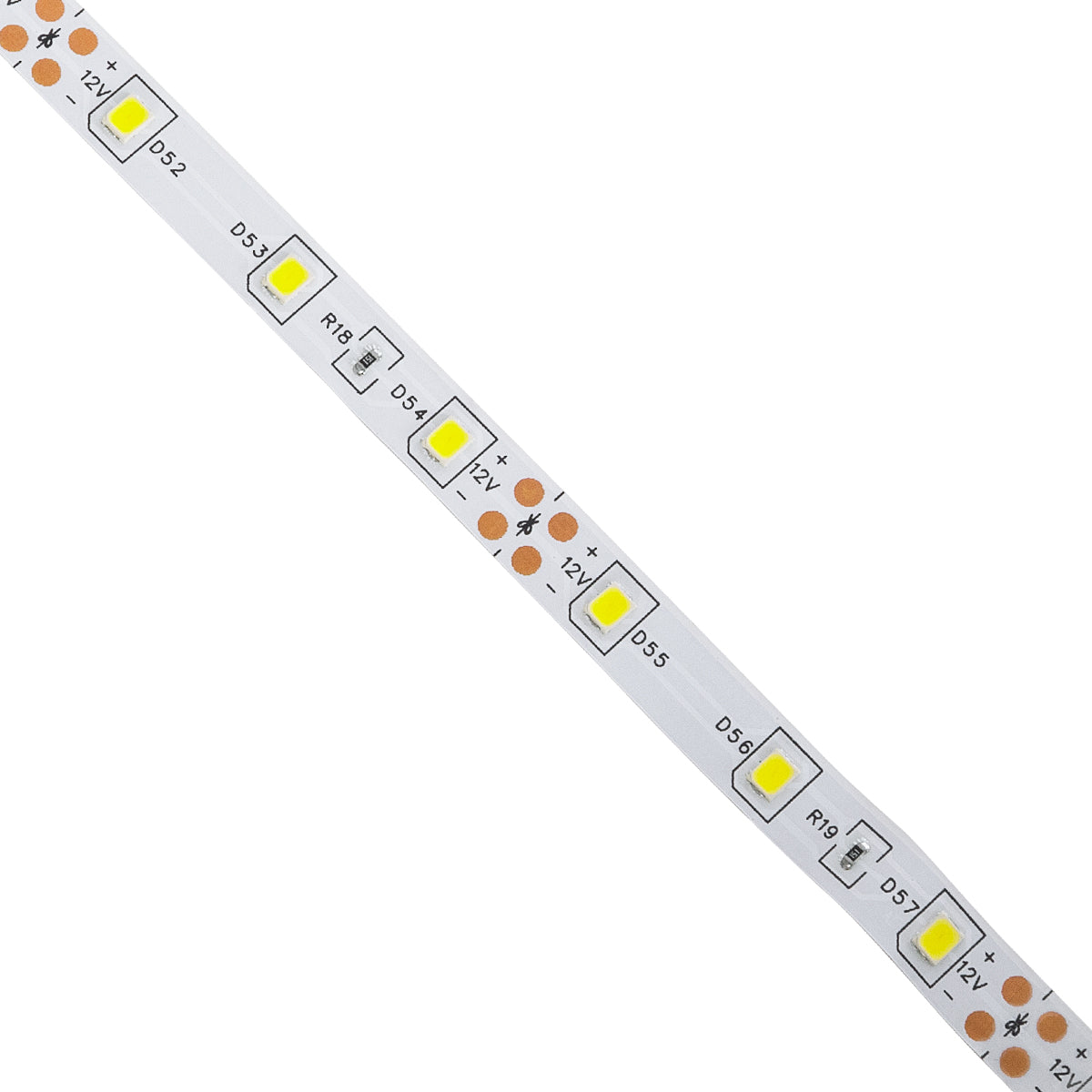 GLOBOSTAR® AVILA 90590 Ταινία LED 4.8W/m 300lm/m 120° DC 12V IP20 60 x SMD3528 Chip/m Ψυχρό Λευκό 6000K Dimmable - Μ500 x Π0.8 x Υ0.2cm - Ρολό 5 Μέτρων - 2 Χρόνια Εγγύηση - ledmania.gr