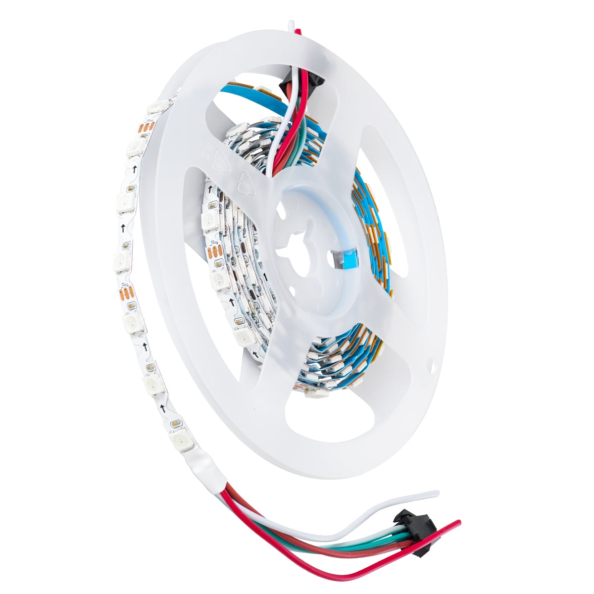 GloboStar® 90606 Digital Pixel Addressable Strip Ultra Slim 3 PIN - Nano Zig Zag S Ψηφιακή Ταινία LED SMD 5050 14.4W/m 60LED/m 20PIXEL/m SPI/TTL Protocol IC WS2812/SK6812 1152lm/m 120° DC 5V IP20 RGB - Λευκό Σώμα - Μ2000 x Π6 x Υ2mm - Συσκευασία 2 Μέτρων - ledmania.gr