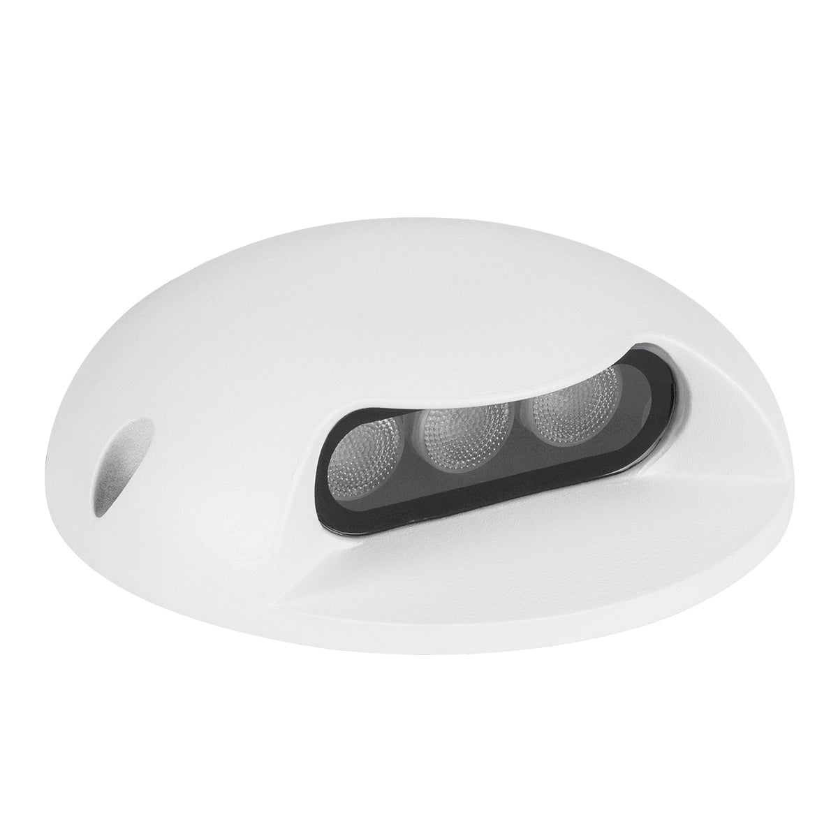 GLOBOSTAR® STEP-LUNA 90619 Αρχιτεκτονικό Φωτιστικό Διαδρόμου/Σκαλοπατιού LED 3W 330lm 10° DC 24V Αδιάβροχο IP65 Θερμό Λευκό 2700K Dimmable - Λευκό - Φ12 x Υ3cm - 3 Χρόνια Εγγύηση - ledmania.gr