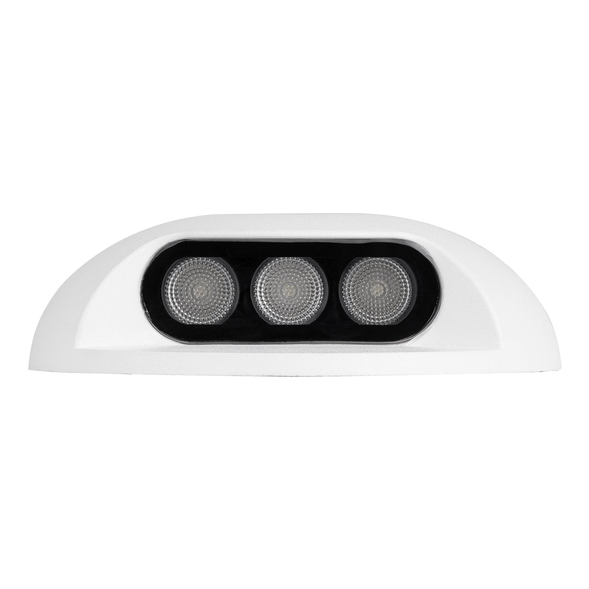 GLOBOSTAR® STEP-LUNA 90619 Αρχιτεκτονικό Φωτιστικό Διαδρόμου/Σκαλοπατιού LED 3W 330lm 10° DC 24V Αδιάβροχο IP65 Θερμό Λευκό 2700K Dimmable - Λευκό - Φ12 x Υ3cm - 3 Χρόνια Εγγύηση - ledmania.gr
