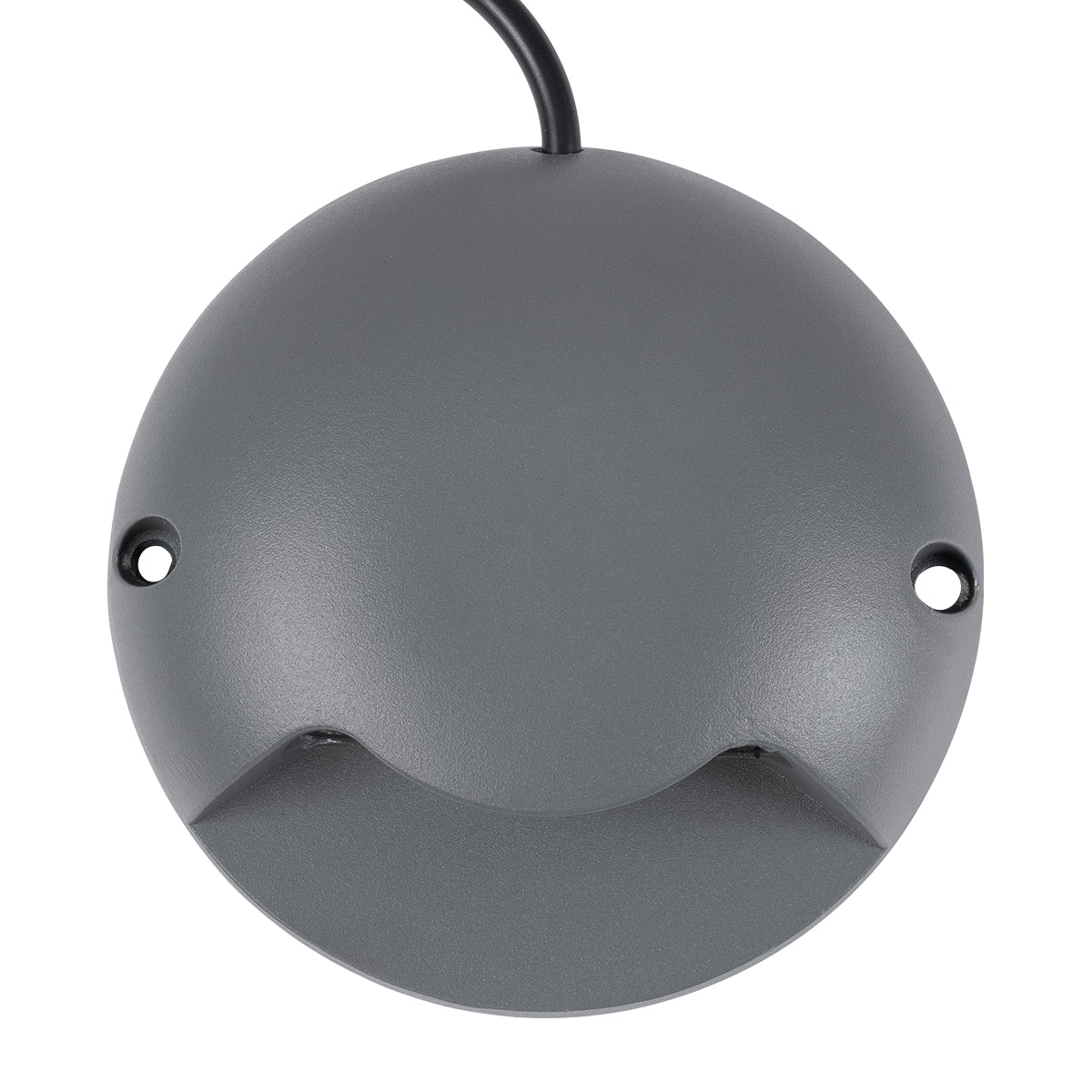 GLOBOSTAR® STEP-LUNA 90623 Αρχιτεκτονικό Φωτιστικό Διαδρόμου/Σκαλοπατιού LED 3W 345lm 10° DC 24V Αδιάβροχο IP65 Φυσικό Λευκό 4500K Dimmable - Γκρι Ανθρακί - Φ12 x Υ3cm - 3 Χρόνια Εγγύηση - ledmania.gr