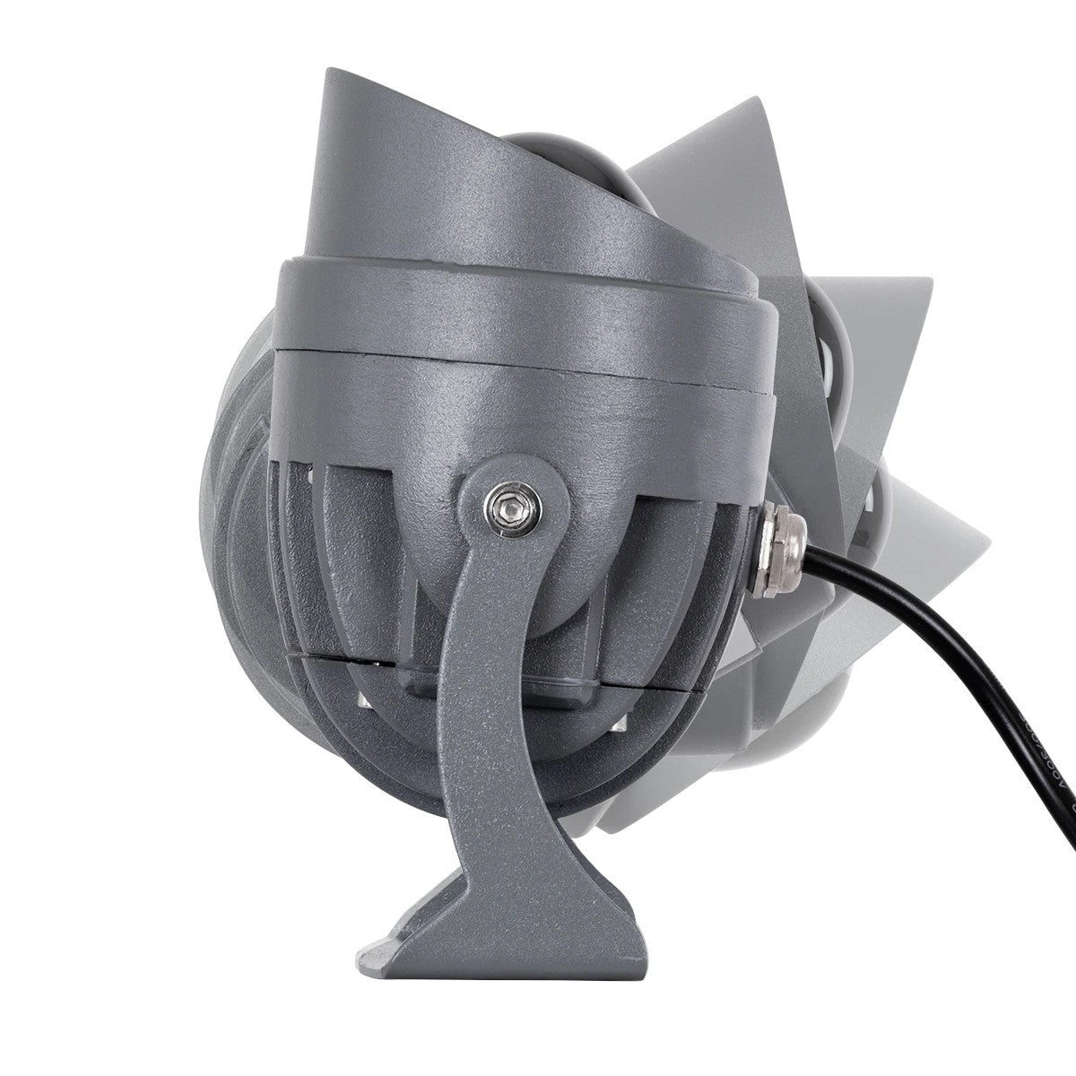 GLOBOSTAR® SPOTXENIA 90632 Αρχιτεκτονικό Σποτ Φωτισμου με Αντιθαμβωτική Γρίλια LED 16W 1760lm 3° DC 24V Αδιάβροχο IP65 Θερμό Λευκό 2700K Dimmable - Bridgelux COB Chip - Γκρι Ανθρακί - Μ9 x Π9 x Υ12cm - 3 Χρόνια Εγγύηση