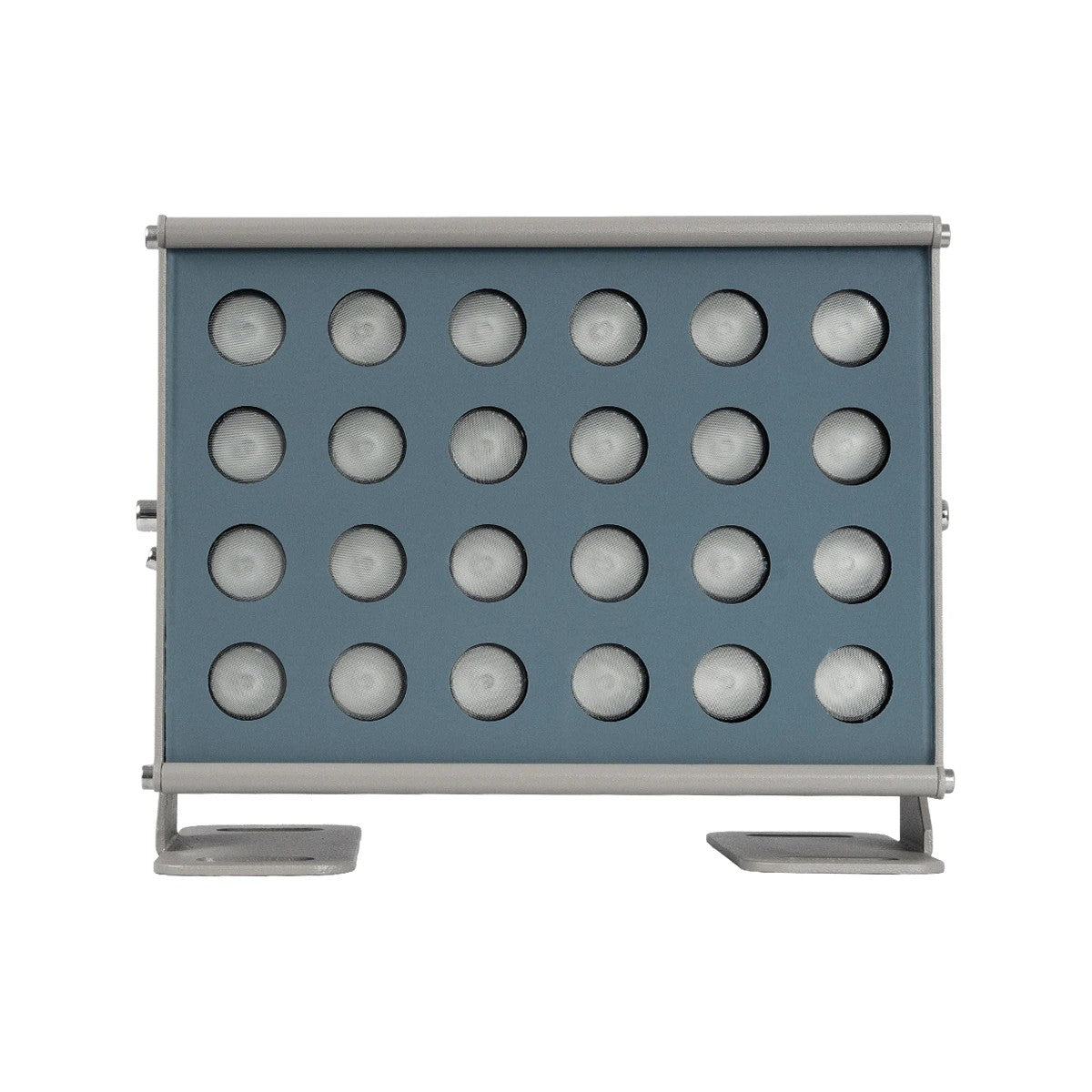 GLOBOSTAR® FLOODHENO 999-0264 Προβολέας Σποτ Wall Washer LED 36W 2880lm 30° DC 24V Αδιάβροχο IP65 Πολύχρωμο RGB Dimmable DMX512 - Bridgelux SMD Chip - Γκρι - Μ22 x Π11 x Υ16.5cm - 3 Χρόνια Εγγύηση