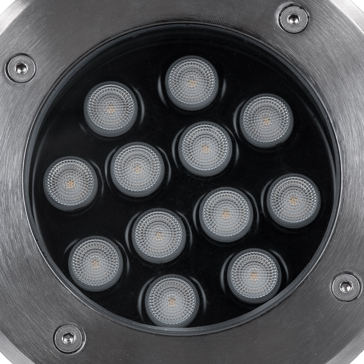 GLOBOSTAR® UNDERGROUND-TINA 90667 Χωνευτό Αρχιτεκτονικο Φωτιστικό Σποτ Δαπέδου LED 12W 1320lm 30° DC 24V Αδιάβροχο IP68 Θερμό Λευκό 2700K Dimmable - Ανοξείδωτο Ατσάλι 304 - Φ16 x Υ9cm / Q14cm - 3 Χρόνια Εγγύηση - ledmania.gr