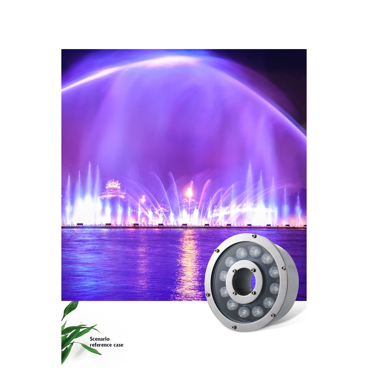 GloboStar® UNDERWATER-FINA 90675 Υποβρύχιο Φωτιστικό Σποτ Ειδικό για Σιντριβάνια LED 9W 945lm 30° DC 24V Αδιάβροχο IP68 Φ16 x Υ8cm Πολύχρωμο RGBW DMX512 - Ανοξείδωτο Ατσάλι - 3 Χρόνια Εγγύηση - ledmania.gr
