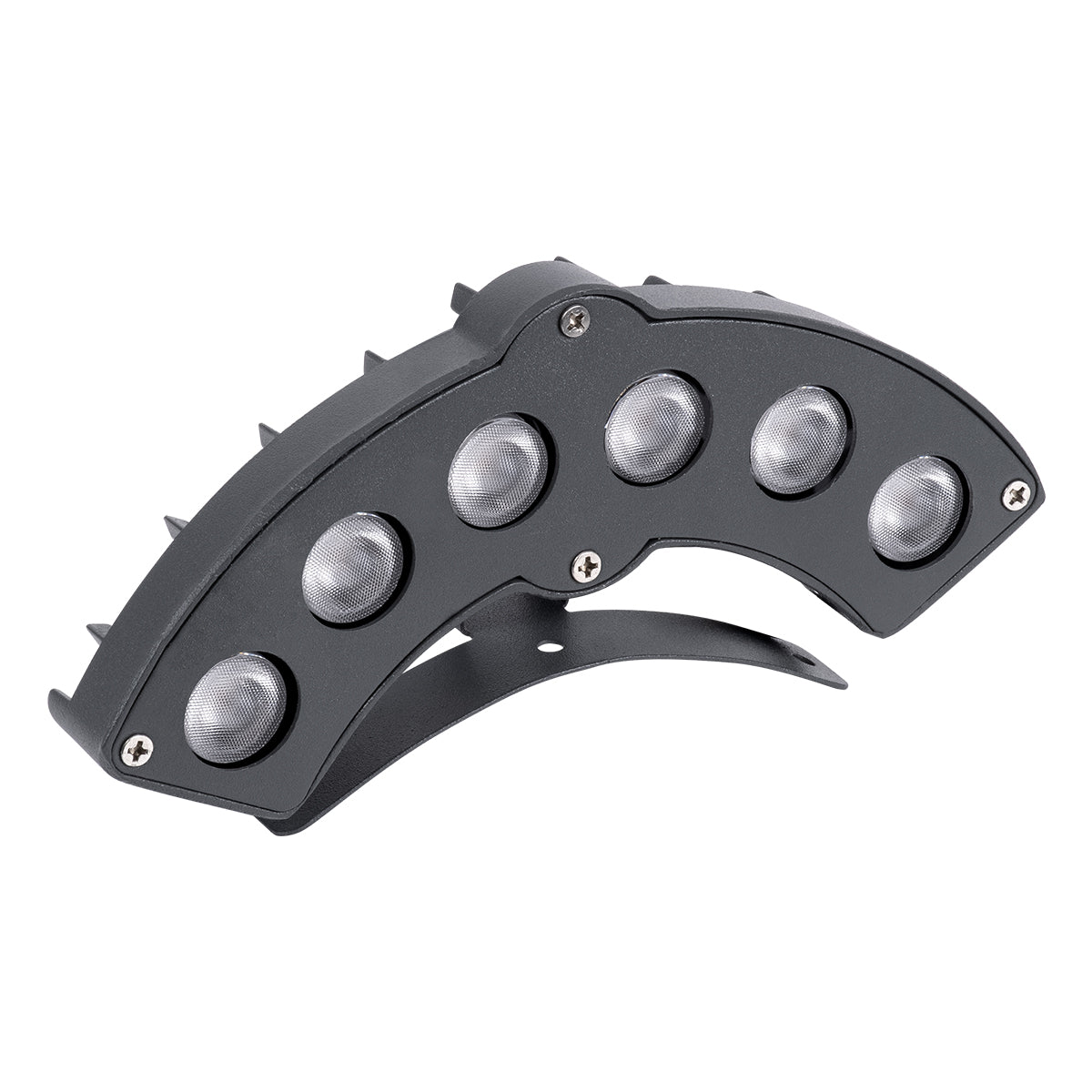 GLOBOSTAR® TREELIGHT-GINA 90679 Κυρτή Μπάρα Φωτισμού Wall Washer για Φυτά - Δέντρα LED 6W 660lm 30° DC 24V Αδιάβροχο IP65 Θερμό Λευκό 2700K Dimmable - Γκρι Ανθρακί - Μ18 x Π3.5 x Υ7cm - 3 Χρόνια Εγγύηση - ledmania.gr