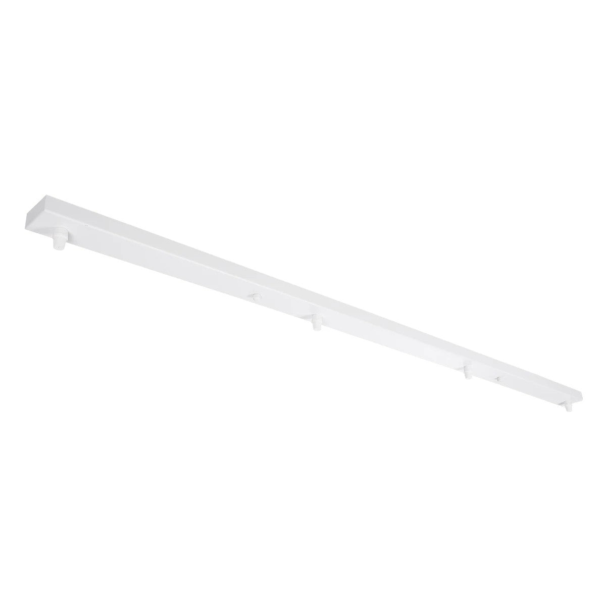 GLOBOSTAR® WALLBASE 77524 Γραμμική Μεταλλική Ροζέτα για Κρέμαση 4 Φωτιστικών - Λευκό - Μ120 x Π5 x Υ2cm - ledmania.gr