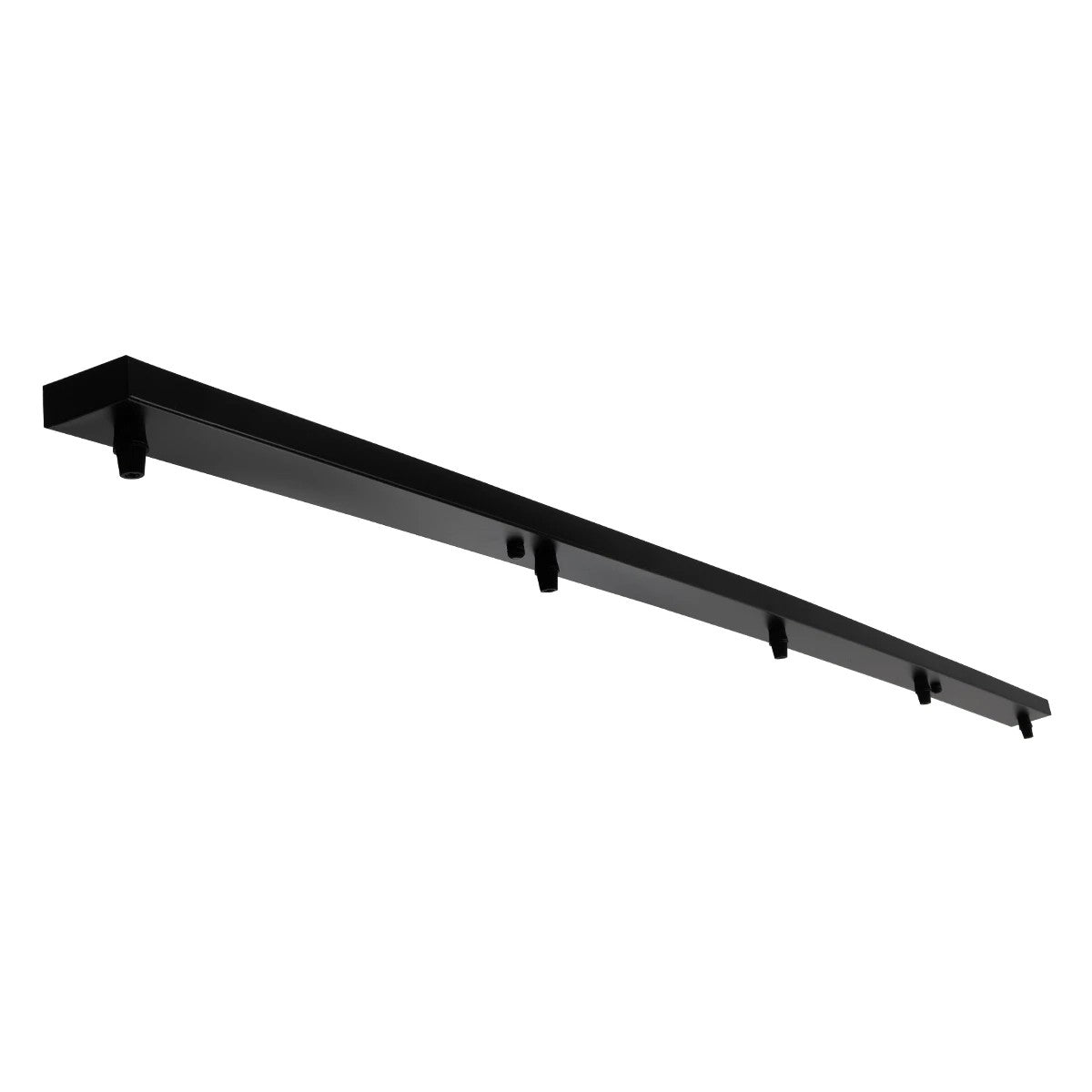 GLOBOSTAR® WALLBASE 77527 Γραμμική Μεταλλική Ροζέτα για Κρέμαση 5 Φωτιστικών - Μαύρο - Μ120 x Π5 x Υ2cm - ledmania.gr