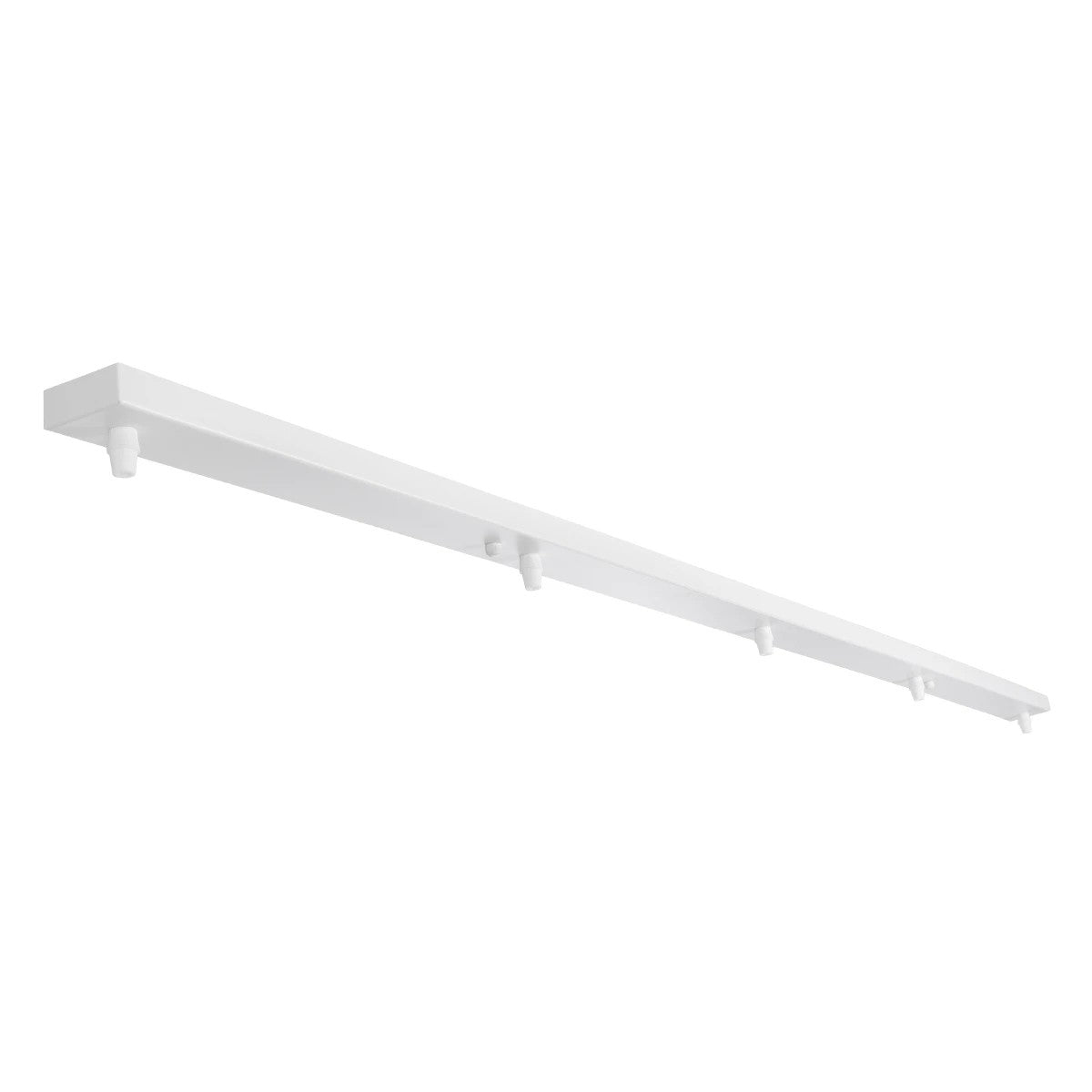 GLOBOSTAR® WALLBASE 77526 Γραμμική Μεταλλική Ροζέτα για Κρέμαση 5 Φωτιστικών - Λευκό - Μ120 x Π5 x Υ2cm - ledmania.gr