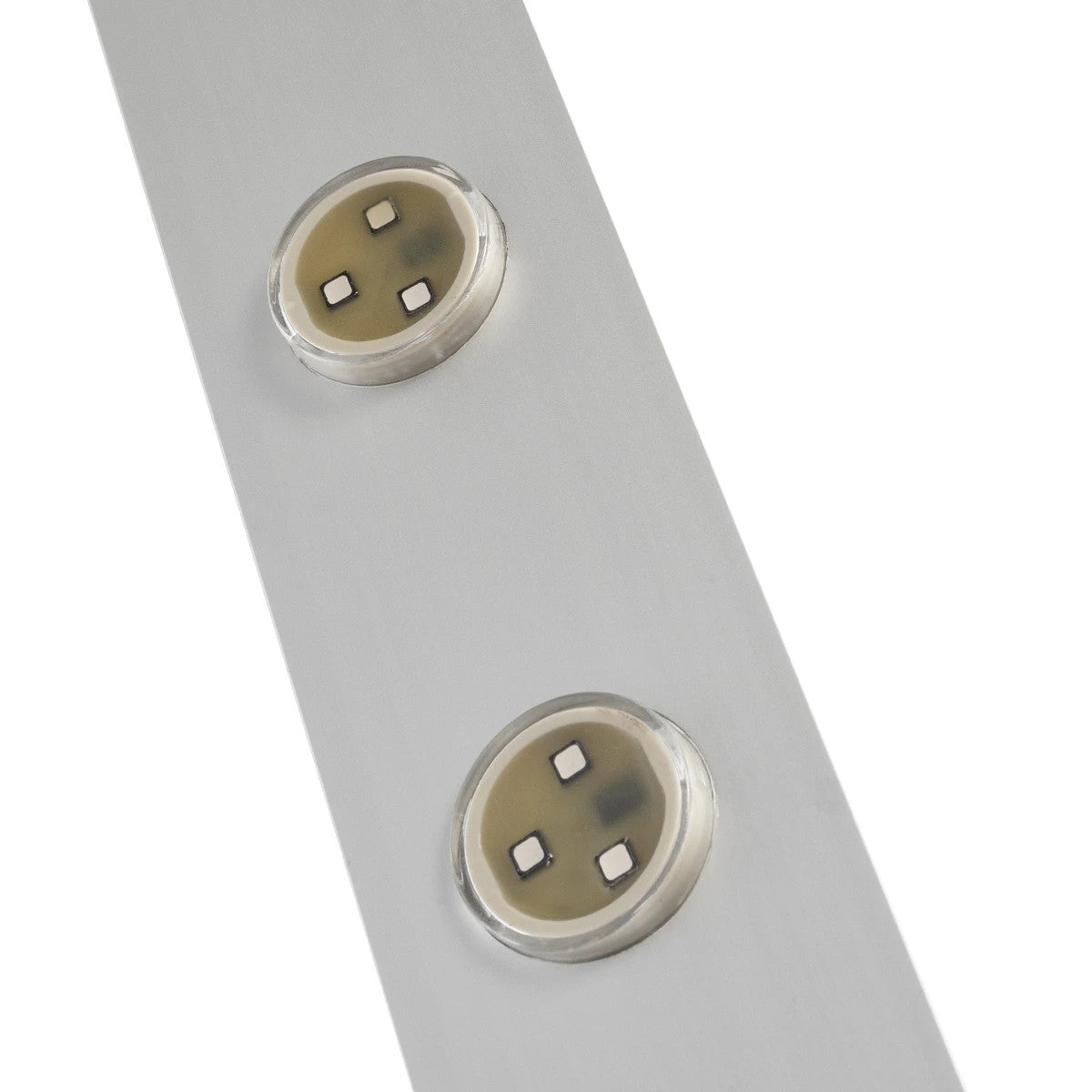 GloboStar® 90829 Μεταλλικο Καλυμμα 1 Μέτρου 15 Τεμαχίων για Ψηφιακή Αλυσίδα Γιρλάντα 20 Σποτ LED με Κωδικό 90140 Ασημί Μ100 x Π4.7 x Υ1cm - ledmania.gr