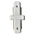 Globostar 60848 Μονοφασικός Connector 2 Καλωδίων Συνδεσμολογίας Γιώτα (Ι) για Λευκή Ράγα Οροφής - ledmania.gr