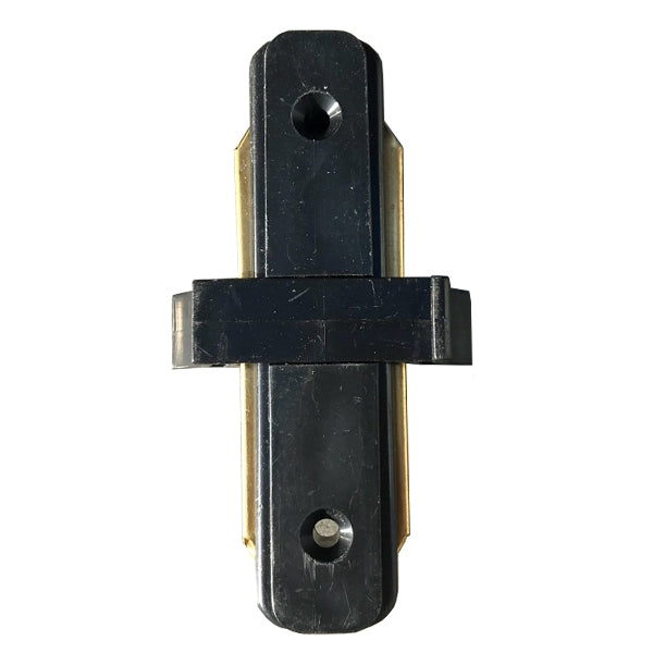 Globostar 60849 Μονοφασικός Connector 2 Καλωδίων Συνδεσμολογίας Γιώτα (Ι) για Μαύρη Ράγα Οροφής - ledmania.gr