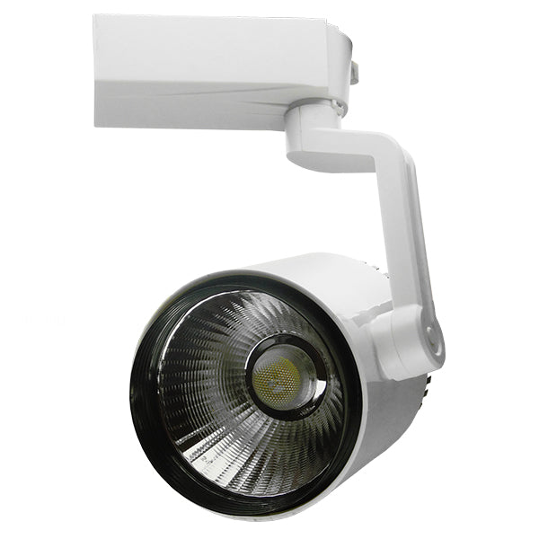 GloboStar S-40044 Διφασικό Bridgelux COB LED Φωτιστικό Σποτ Ράγας 30W 230V 3600lm 24° Ψυχρό Λευκό 6000k - ledmania.gr