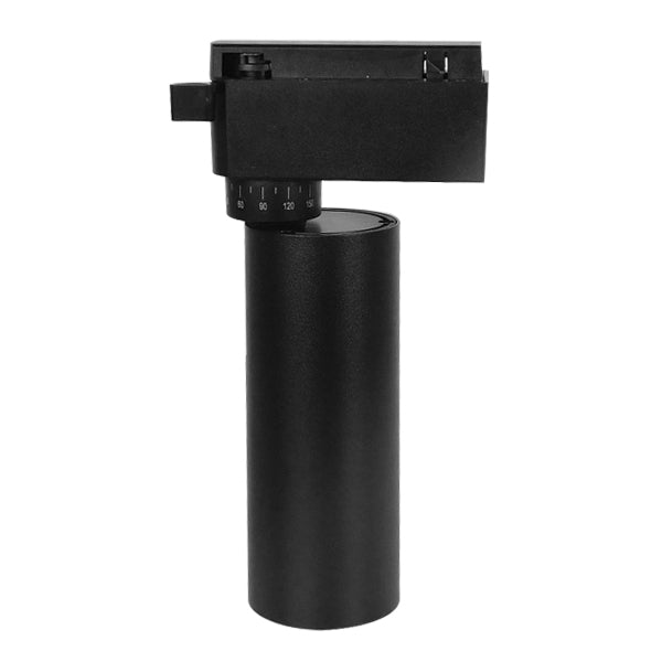 Globostar 60805 Μονοφασικό Bridgelux COB LED Μάυρο Φωτιστικό Σποτ Ράγας 10W 230V 1200lm 30° Θερμό Λευκό 3000k - ledmania.gr