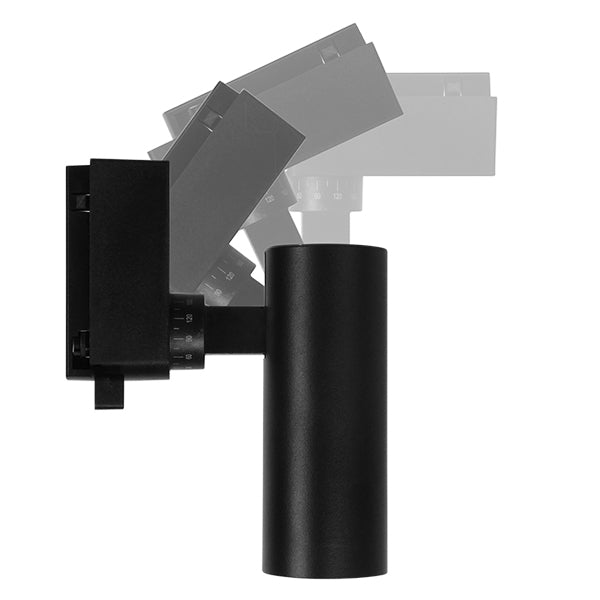 Globostar 60805 Μονοφασικό Bridgelux COB LED Μάυρο Φωτιστικό Σποτ Ράγας 10W 230V 1200lm 30° Θερμό Λευκό 3000k - ledmania.gr