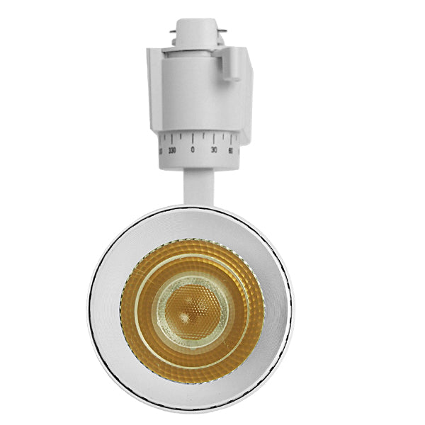 Globostar S-40018 Μονοφασικό Bridgelux COB LED Λευκό Φωτιστικό Σποτ Ράγας 20W 230V 2400lm 30° Θερμό Λευκό 3000k - ledmania.gr