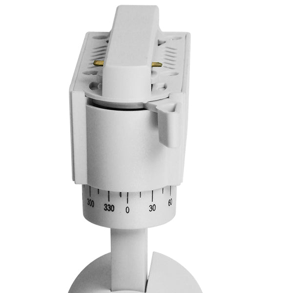 Globostar S-40018 Μονοφασικό Bridgelux COB LED Λευκό Φωτιστικό Σποτ Ράγας 20W 230V 2400lm 30° Θερμό Λευκό 3000k - ledmania.gr