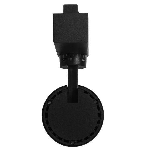 Globostar 60811 Μονοφασικό Bridgelux COB LED Μάυρο Φωτιστικό Σποτ Ράγας 20W 230V 2400lm 30° Θερμό Λευκό 3000k - ledmania.gr