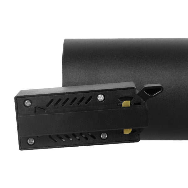 Globostar 60811 Μονοφασικό Bridgelux COB LED Μάυρο Φωτιστικό Σποτ Ράγας 20W 230V 2400lm 30° Θερμό Λευκό 3000k - ledmania.gr