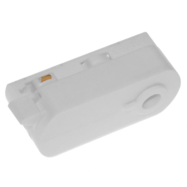 GloboStar S-40053 Διφασικός Connector 3 Καλωδίων Αντάπτορας Κρέμασης Φωτιστικών για Λευκή Ράγα Οροφής - ledmania.gr