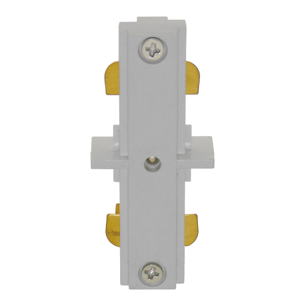 GloboStar S-40045 Διφασικός Connector 3 Καλωδίων Συνδεσμολογίας Γιώτα (Ι) για Λευκή Ράγα Οροφής - ledmania.gr