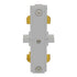 GloboStar S-40045 Διφασικός Connector 3 Καλωδίων Συνδεσμολογίας Γιώτα (Ι) για Λευκή Ράγα Οροφής - ledmania.gr