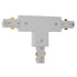 GloboStar S-40049 Διφασικός Connector 3 Καλωδίων Συνδεσμολογίας Ταφ (Τ) για Λευκή Ράγα Οροφής - ledmania.gr