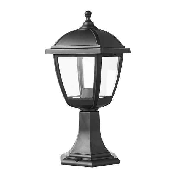 PAUL LANTERN STAND 1XE27 BLACK H426 IP44 - ledmania.gr