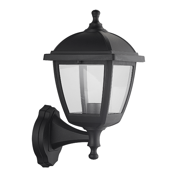 PAUL LANTERN UPWARD 1XE27 BLACK IP44 - ledmania.gr