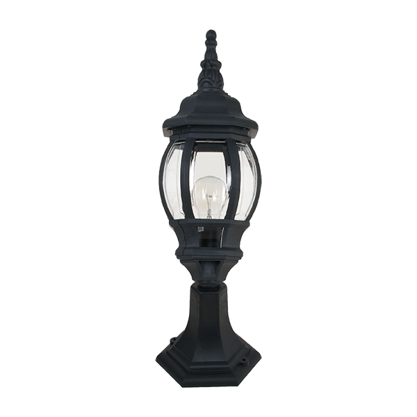 JAMES LANTERN STAND 1XE27 BLACK H529 IP44 - ledmania.gr