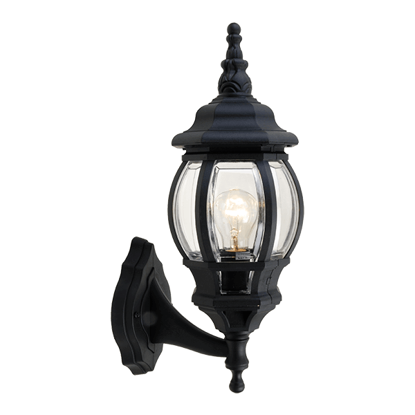 JAMES LANTERN UPWARD 1XE27 BLACK IP44 - ledmania.gr