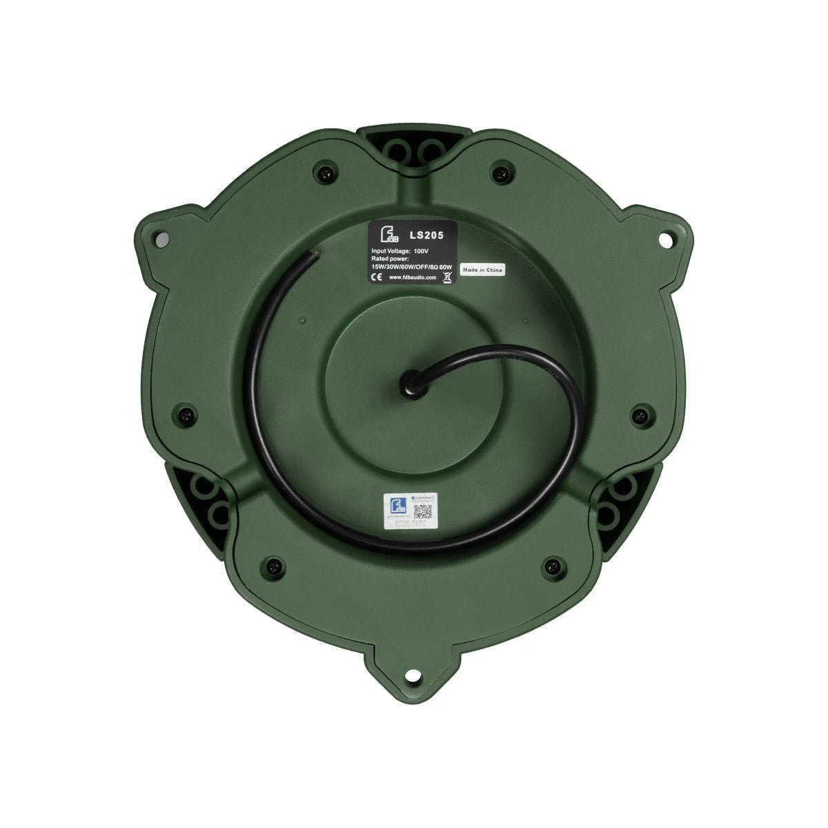 GLOBOSTAR® FDB LS205 98033 Επιδαπέδιο Παθητικό Ηχείο Εγκαταστάσεων με Μετασχηματιστή 100V & 8Ω - 60W RMS (120W Peak) - 1 x 5.25" Inches LF & 1 x 1" Inches HF - Αδιάβροχο IP56 - Πράσινο - Μ31.5 x Π31.5 x Υ40cm - 2 Χρόνια Εγγύηση - ledmania.gr