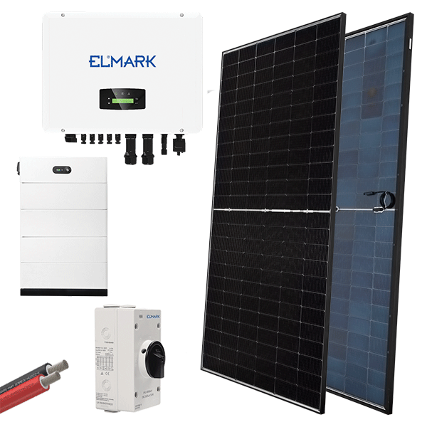 HYBR. SOLAR SYSTEM 3P/20kW 580W PANELS WITH BATT. - ledmania.gr