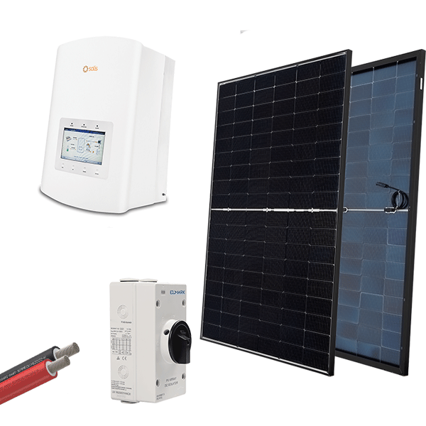ON GRID SOLAR SYSTEM SET 1P/3.6KW WITH PANEL 430W - ledmania.gr