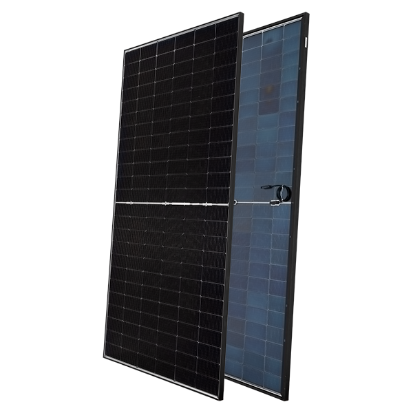 BIFACIAL HALF-CUT SOLAR PANEL N-TYPE 580W, BLACK - ledmania.gr