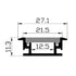 EL-403 FLOOR PROFILE FOR LED STRIP 2M-(Τιμή μέτρου)