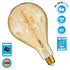 GloboStar® 99164 Λάμπα E27 PS30 Cherry LED SOFT SPIRAL FILAMENT 6W 500 lm 320° AC 85-265V Edison Retro με Μελί Γυαλί Ultra Θερμό Λευκό 2200 K Dimmable - ledmania.gr