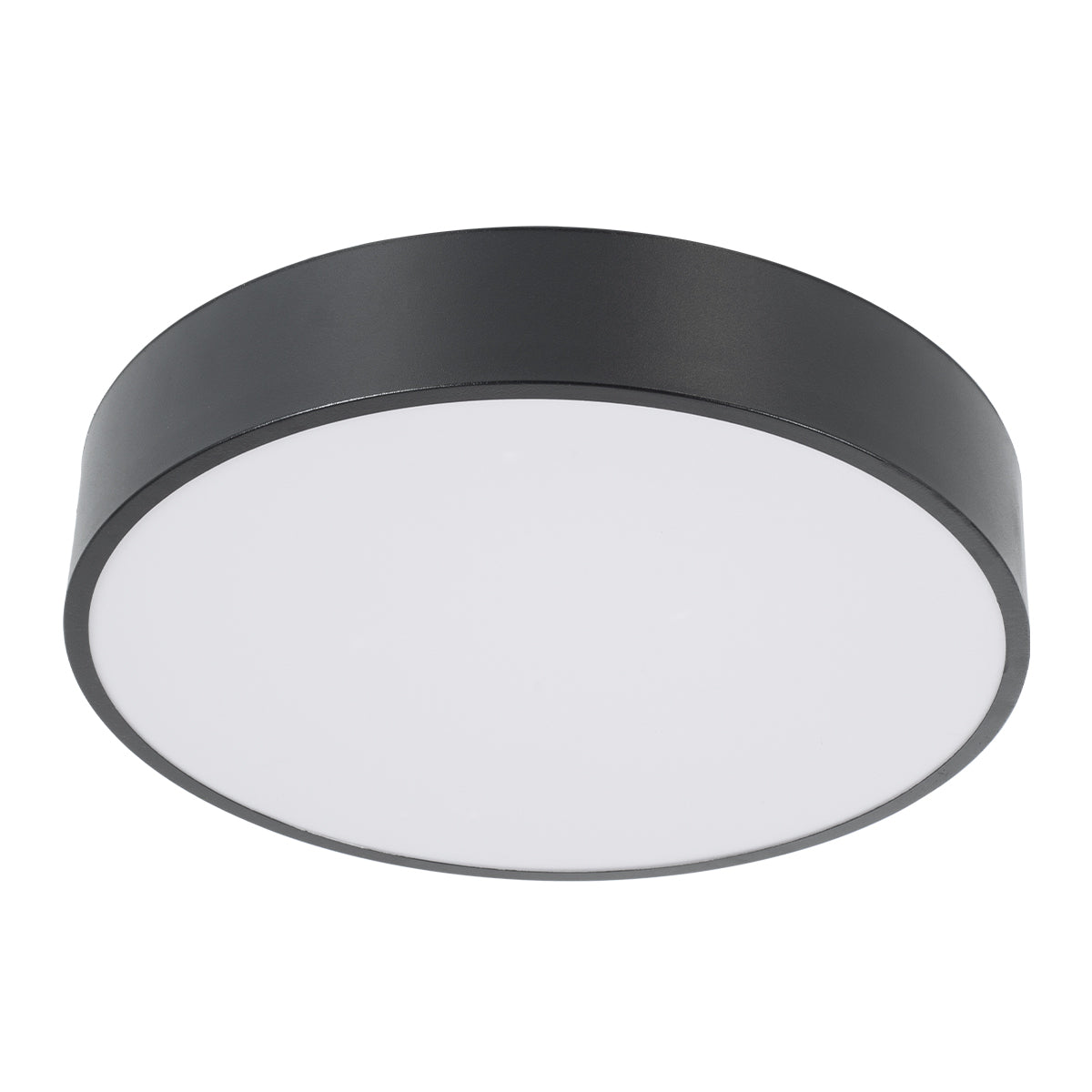 GLOBOSTAR® BURTON 61200-S Μοντέρνο Φωτιστικό Οροφής LED 67W 7370lm 120° AC 220-240V IP20 Ρυθμιζόμενο Λευκό CCT με Χειριστήριο από 2700K έως 6000K Dimmable - Lumileds SMD Chip - Μαύρο Ματ - Μ40 x Π40 x Υ8cm - 3 Χρόνια Εγγύηση
