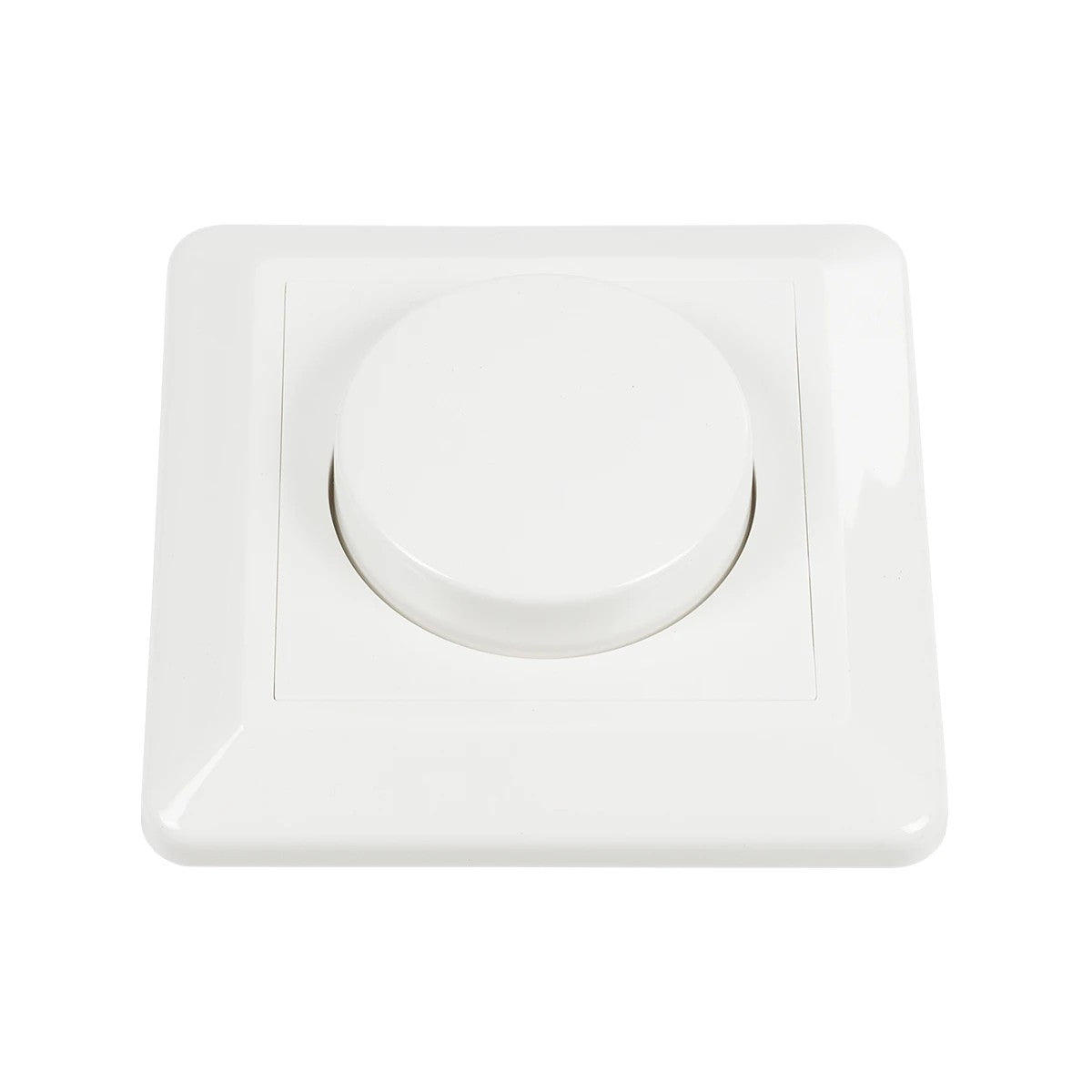 GloboStar® 999-0006 Ροοστάτης Dimmer Τοίχου LED AC100-240V 400W IP20 Μ8.4 x Π8.4 x Υ4.5cm - ledmania.gr