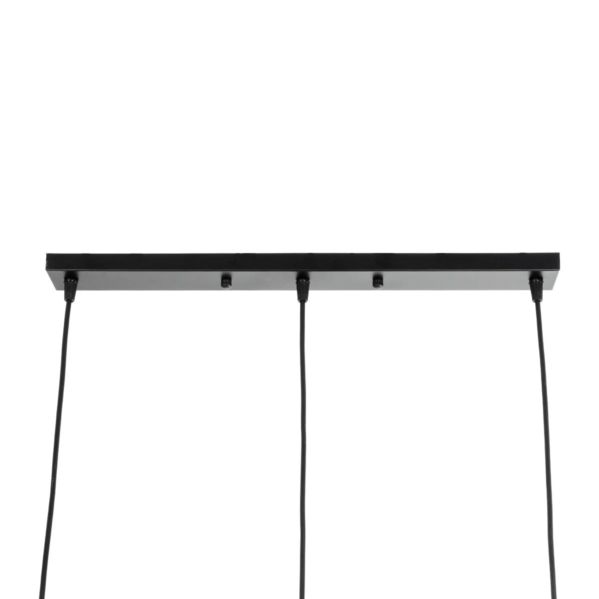 GLOBOSTAR® ELISE 999-0034 Μοντέρνο Κρεμαστό Φωτιστικό Οροφής με Ντουί 3 x E27 AC 220-240V IP20 - Καφέ & Μαύρο - Μ74 x Π9 x Υ40cm - ledmania.gr