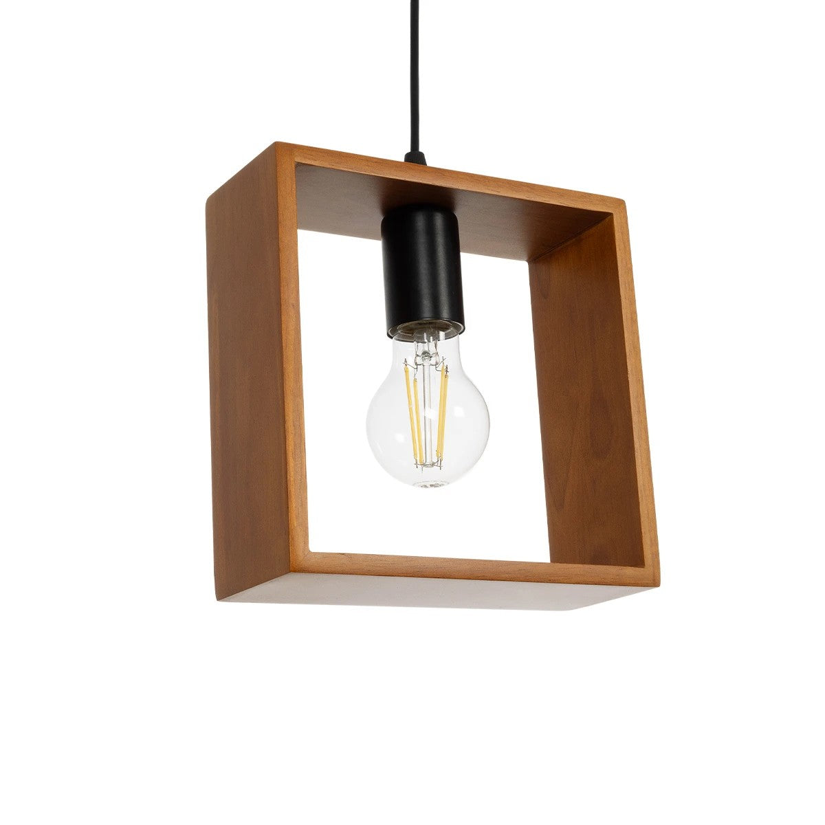 GLOBOSTAR® ELISE 999-0034 Μοντέρνο Κρεμαστό Φωτιστικό Οροφής με Ντουί 3 x E27 AC 220-240V IP20 - Καφέ & Μαύρο - Μ74 x Π9 x Υ40cm - ledmania.gr