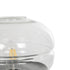 GloboStar® JAVAN 999-0036 Μοντέρνο Επιτραπέζιο Φωτιστικό Πορτατίφ Μονόφωτο 1 x E27 IP20 Διάφανο Γυαλί με Μαύρο Μέταλλο - Μ30 x Π30 x Υ19cm - ledmania.gr