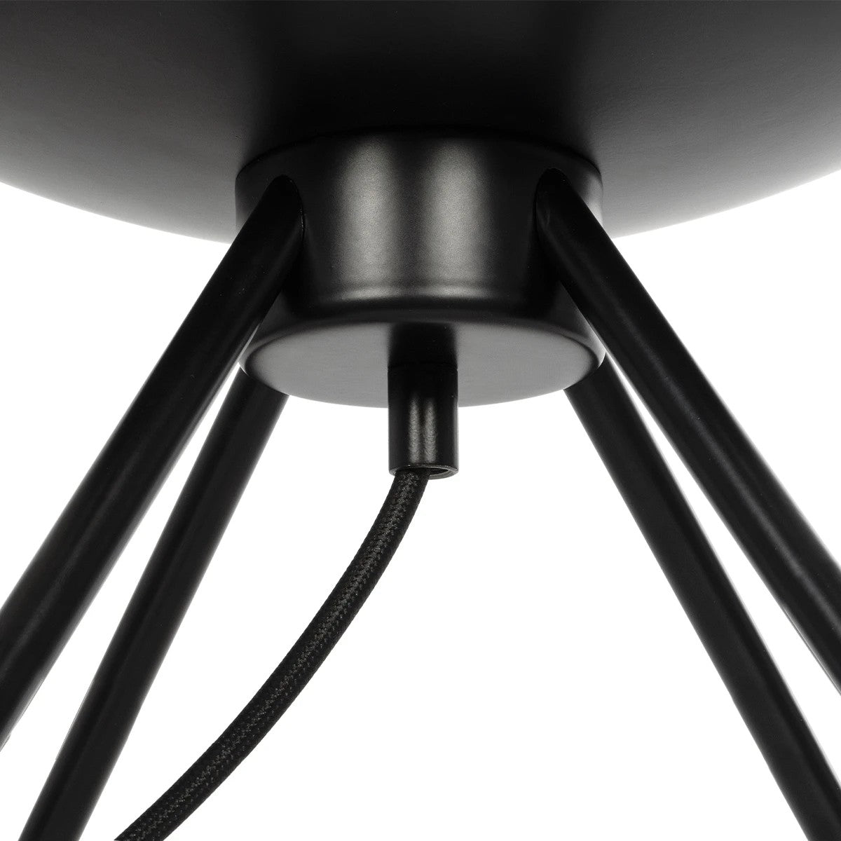 GloboStar® JAVAN 999-0036 Μοντέρνο Επιτραπέζιο Φωτιστικό Πορτατίφ Μονόφωτο 1 x E27 IP20 Διάφανο Γυαλί με Μαύρο Μέταλλο - Μ30 x Π30 x Υ19cm - ledmania.gr