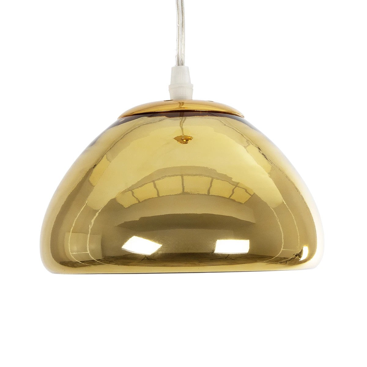 GLOBOSTAR® CRISTIN 999-0037 Μοντέρνο Κρεμαστό Φωτιστικό Οροφής με Ντουί 1 x G4 AC 220-240V IP20 - Χρυσό - Μ18 x Π18 x Υ13cm - ledmania.gr