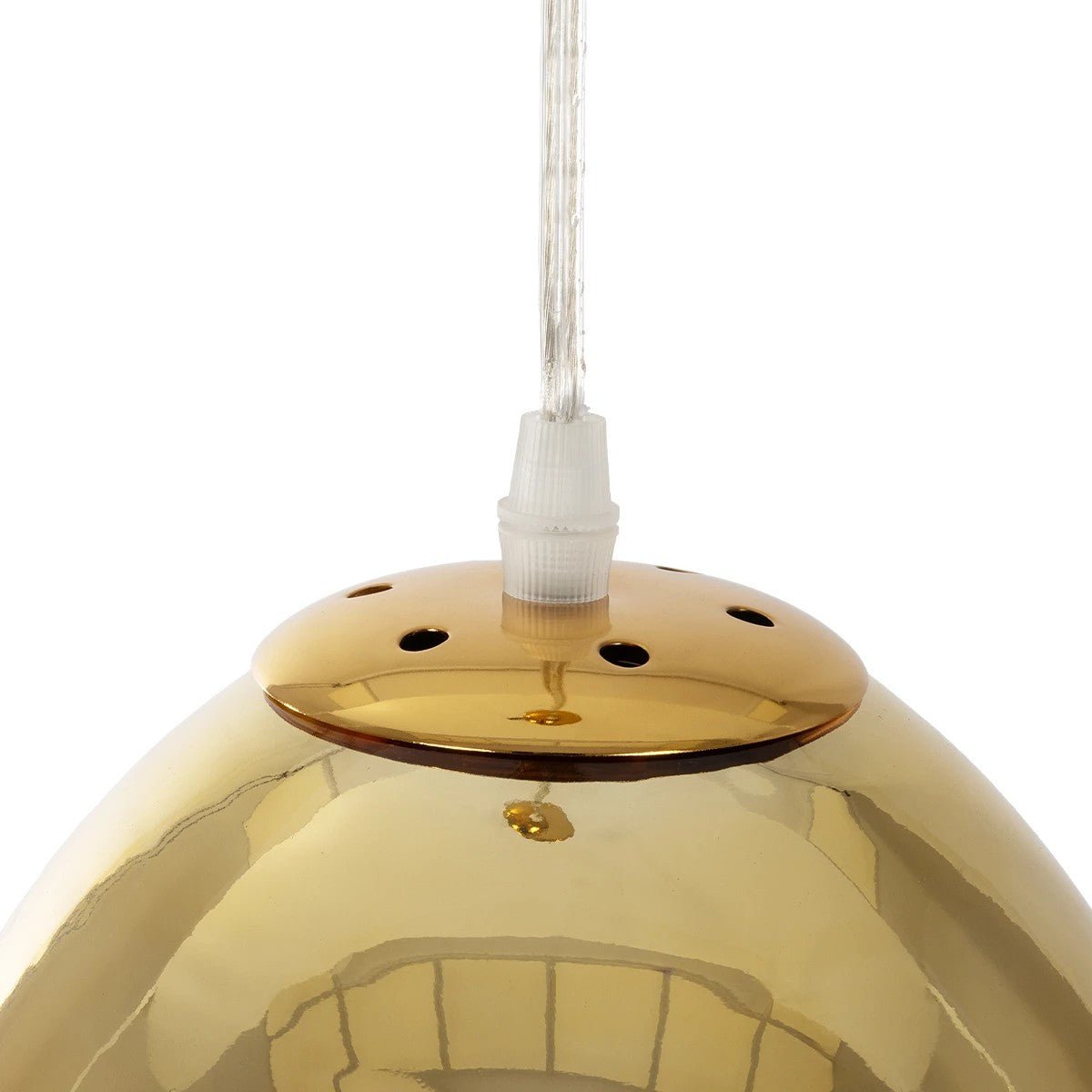 GLOBOSTAR® CRISTIN 999-0037 Μοντέρνο Κρεμαστό Φωτιστικό Οροφής με Ντουί 1 x G4 AC 220-240V IP20 - Χρυσό - Μ18 x Π18 x Υ13cm - ledmania.gr