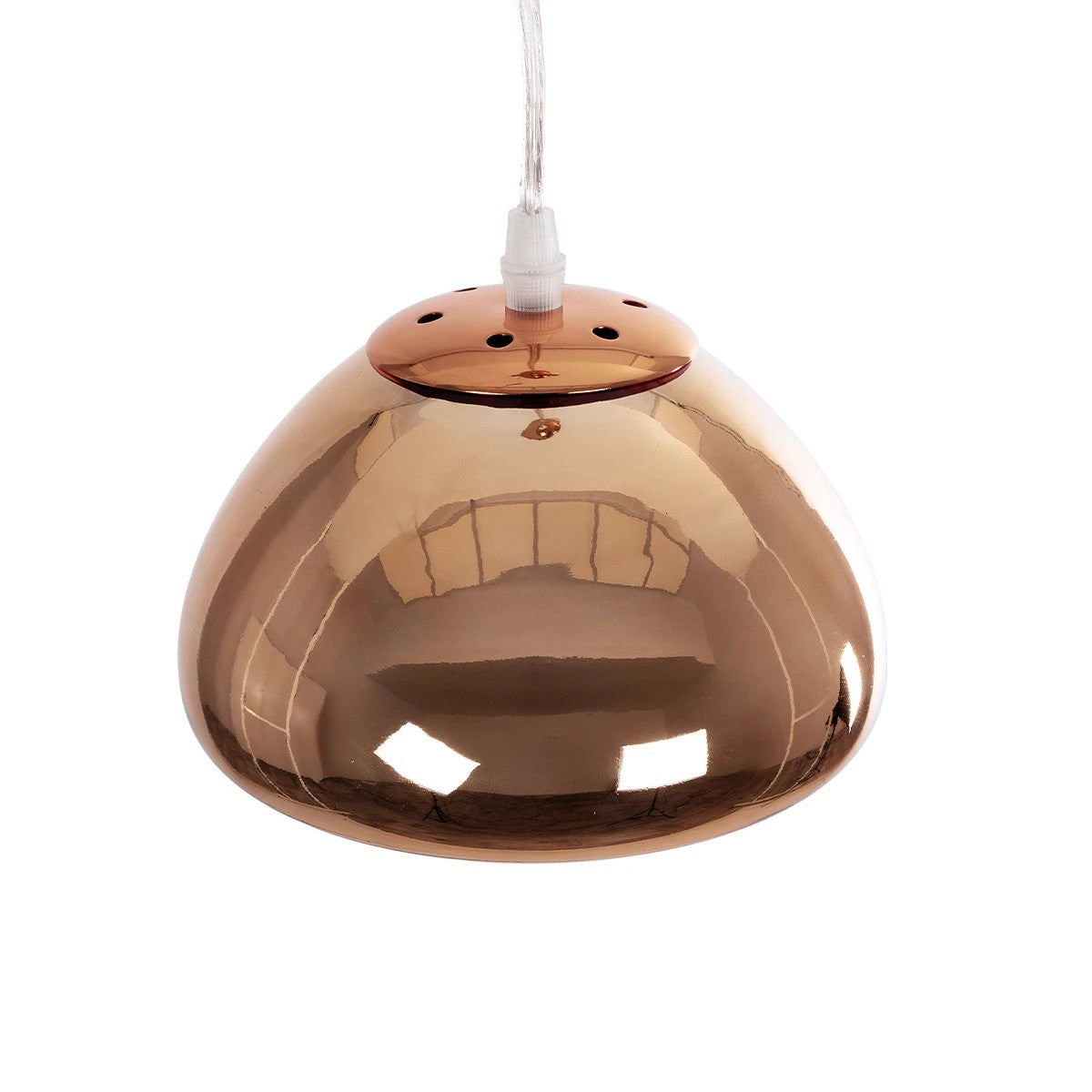 GLOBOSTAR® CRISTIN 999-0038 Μοντέρνο Κρεμαστό Φωτιστικό Οροφής με Ντουί 1 x G4 AC 220-240V IP20 - Χάλκινο - Μ18 x Π18 x Υ13cm - ledmania.gr