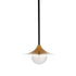 GLOBOSTAR® JOLIET 999-0042 Μοντέρνο Κρεμαστό Φωτιστικό Οροφής με Ντουί 1 x G9 AC 220-240V IP20 - Μαύρο & Χρυσό - Μ20 x Π20 x Y43cm - ledmania.gr