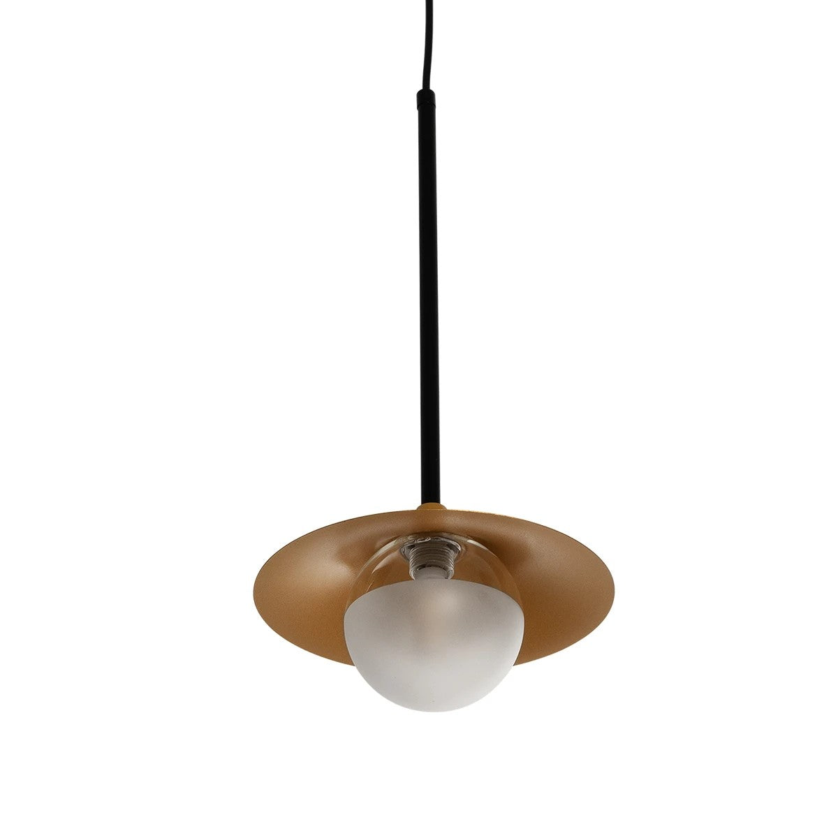 GLOBOSTAR® JOLIET 999-0042 Μοντέρνο Κρεμαστό Φωτιστικό Οροφής με Ντουί 1 x G9 AC 220-240V IP20 - Μαύρο & Χρυσό - Μ20 x Π20 x Y43cm - ledmania.gr